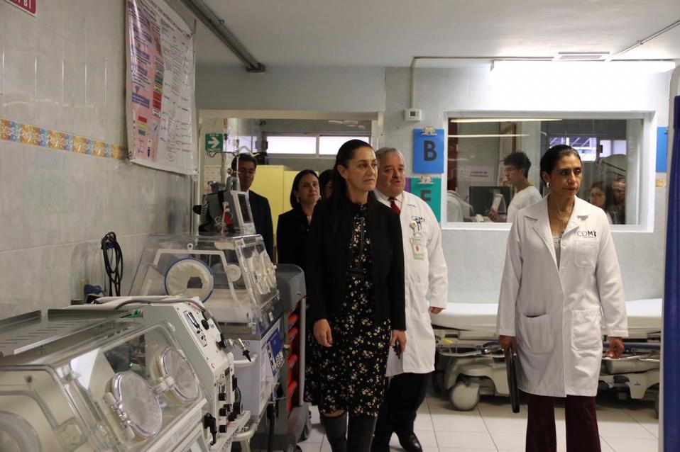 Sheinbaum visita hospital de CdMx. (Especial)