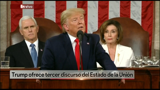 Trump ofrece tercer discurso del Estado de la Unión