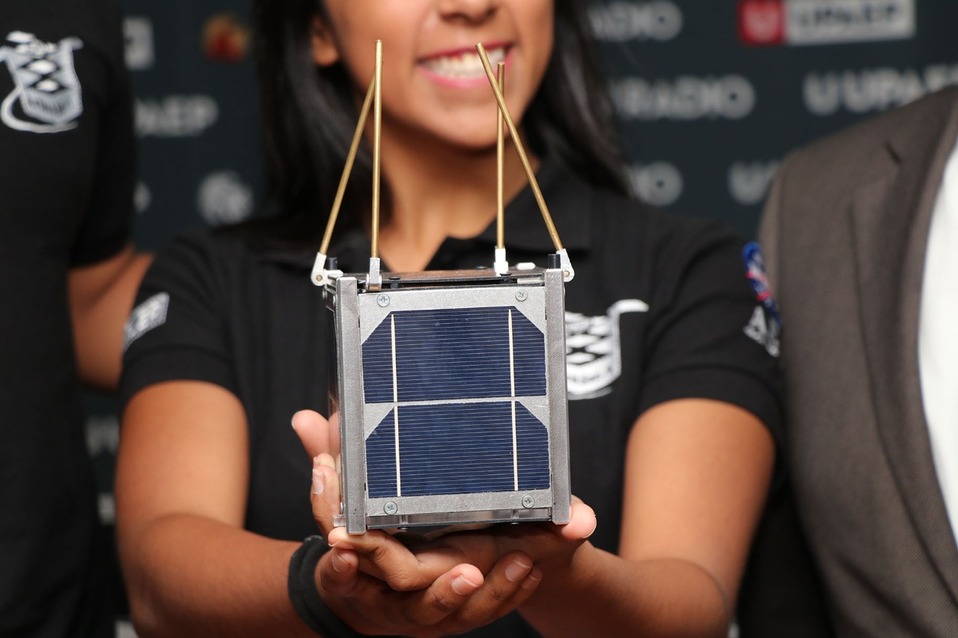 AztechSat-1, nanosatélite poblano. (Jaime Zambrano)