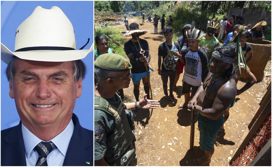 Bolsonario aseguró que mandaría a los activistas ambientales al Amazonas. (AFP / AP)