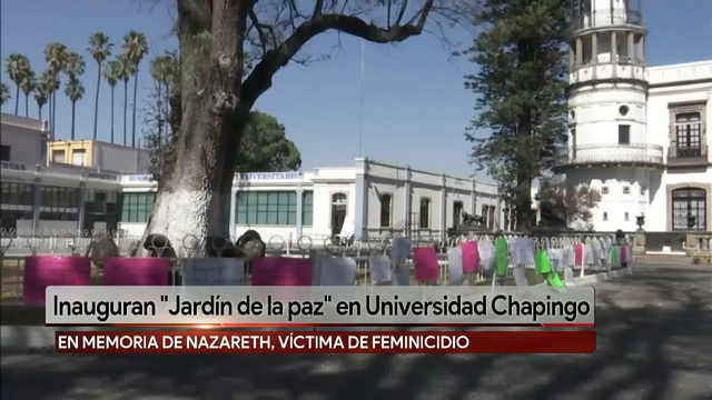 Inauguran "Jardín de La Paz" en memoria de Nazareth