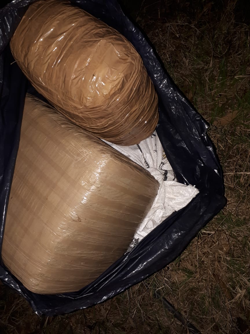 Las bolsas se encontraron en un recorrido de vigilancia
