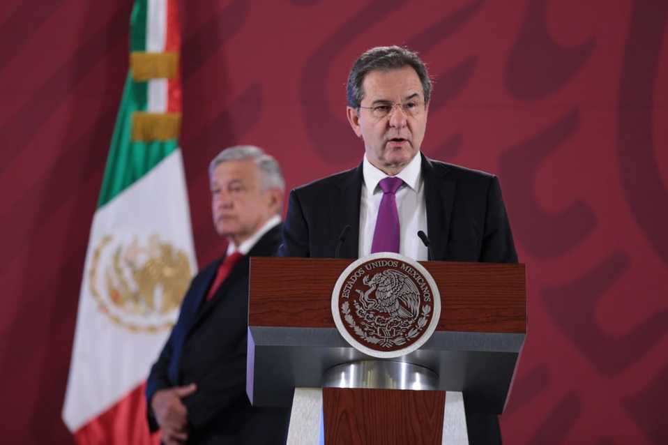 EL Scretario de EducacióM,  Esteban Moctezuma. (Jesús Quintanar)