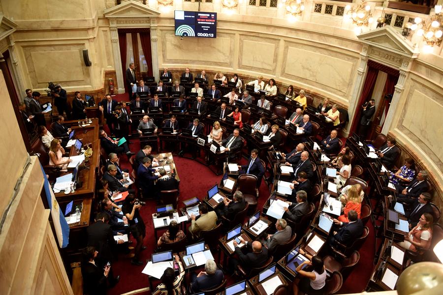 Una semana antes, la cámara de diputados de Argentina aprobó el proyecto. (EFE)