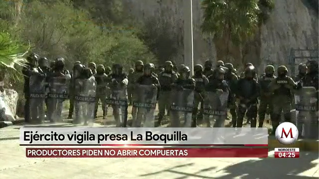 Ejército y Guardia Nacional toman control de presa en Chihuahua