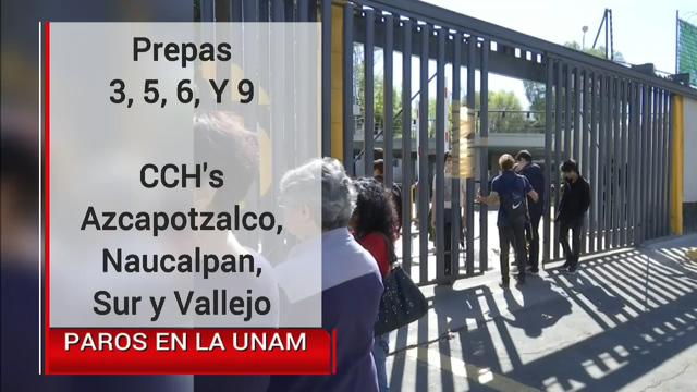 Estos planteles de la UNAM están en paro estudiantil