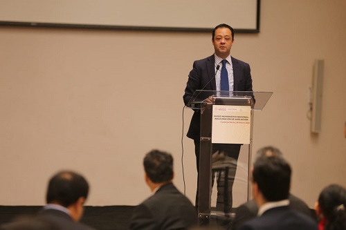 Gabriel Yorio, subsecretario de Hacienda durante la inauguración de la ampliación del Museo Numismático Nacional. Foto: Javier Ríos