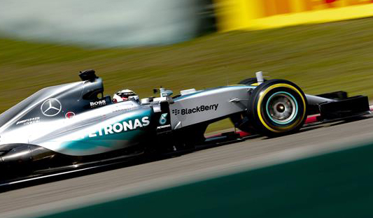Lewis Hamilton durante la carrera del Gran Premio de China (EFE)