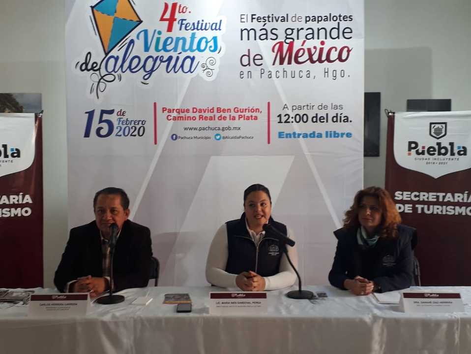 Promueven en Puebla el cuarto Festival Vientos de Alegría, que se realizará en Pachuca, Hidalgo. (Andrés Lobato)