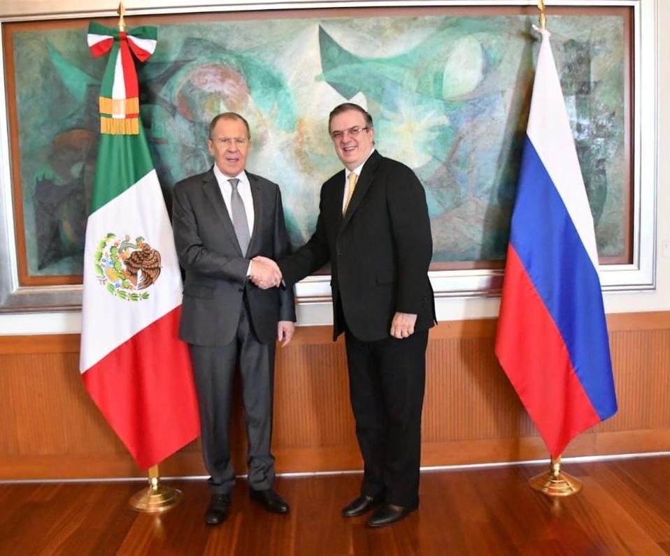 Serguéi Lavrov y Marcelo Ebrard (@m_ebrard)