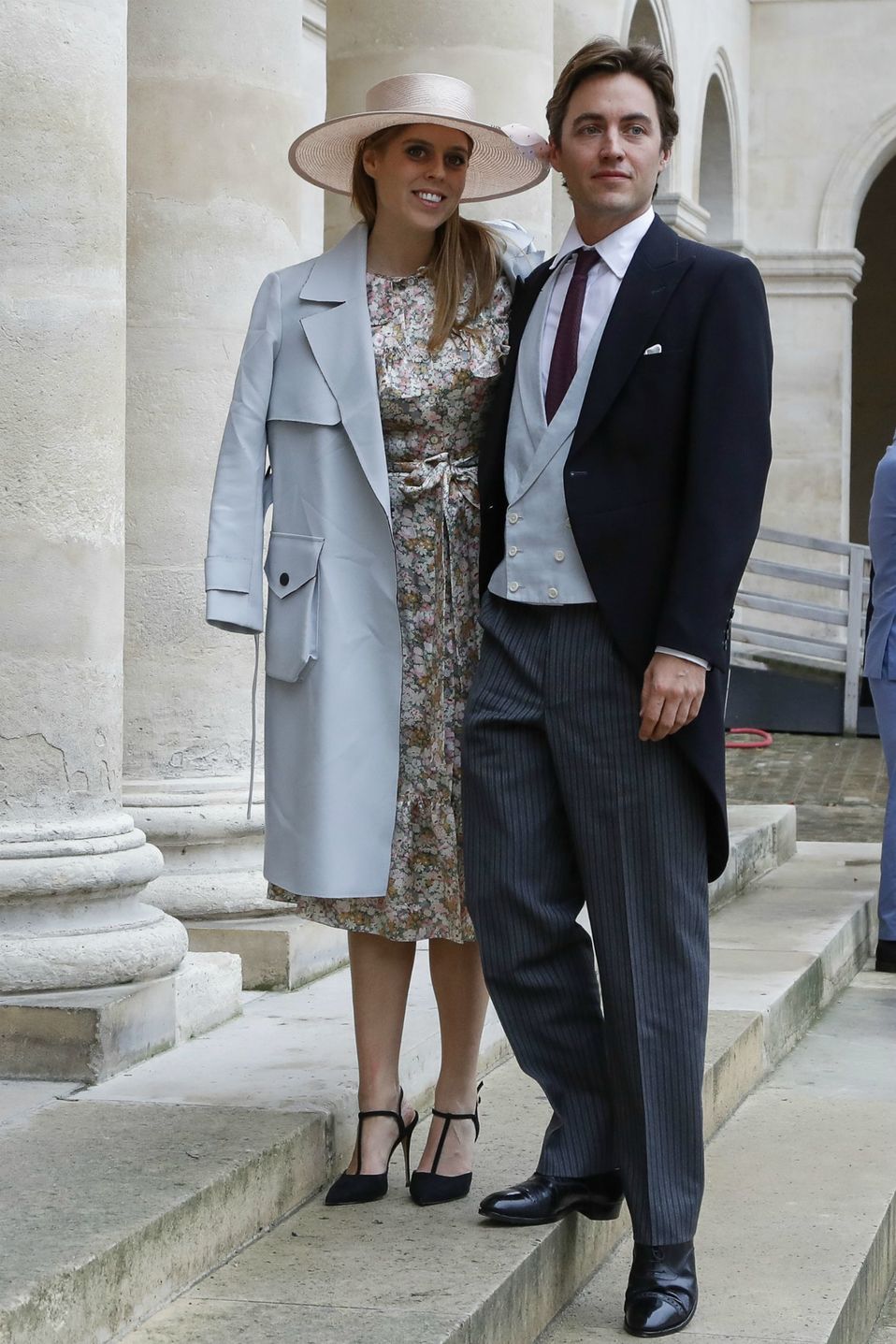 Beatrice de York con su prometido (AFP).