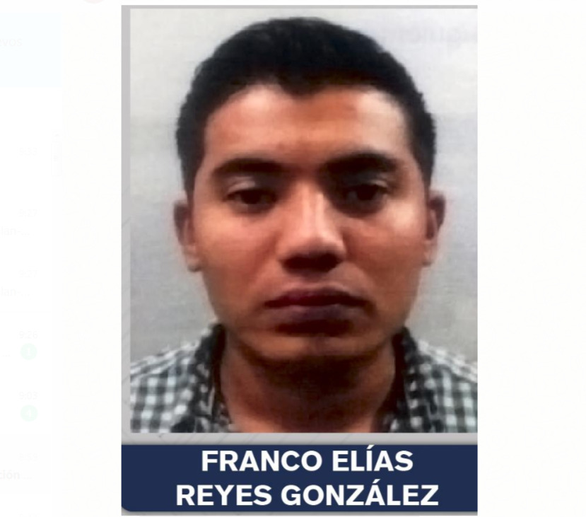 Franco Elías Reyes González sentenciado a ocho años de cárcel por robar vehículo con mercancía. (Especial)