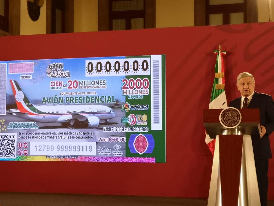 López Obrador en la mañanera. (Pedro Dominguez)