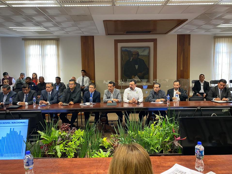 Reunión Interinstitucional de Coordinación y Seguimiento de Robo de Vehículo. (Cortesía)