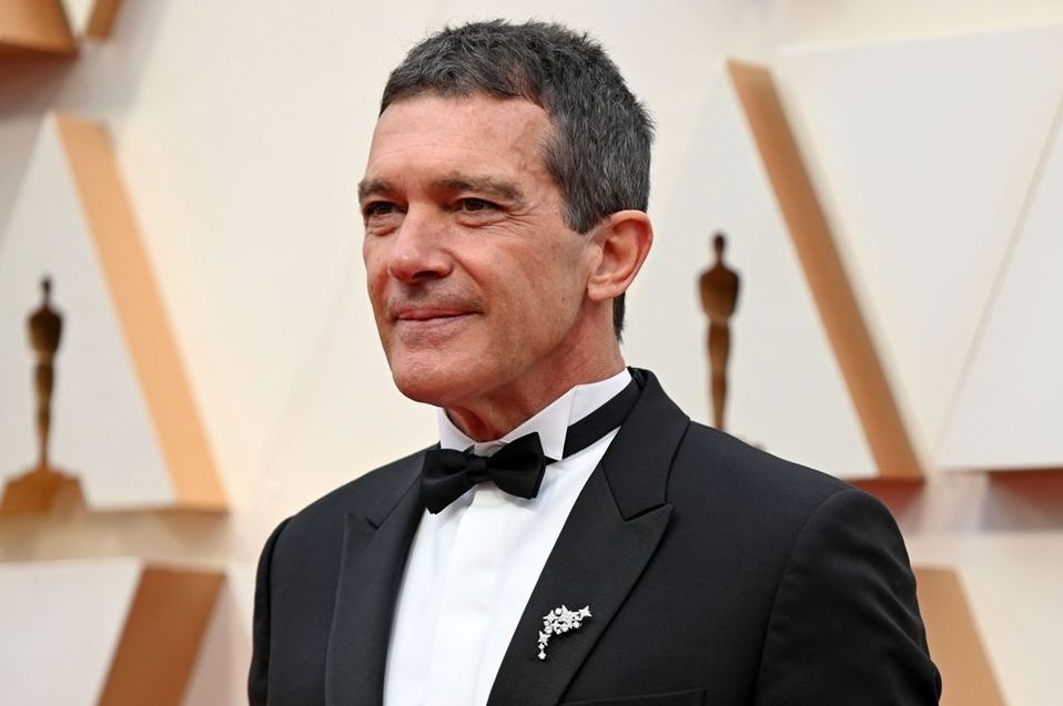 Antonio Banderas llegó a los Oscar 2020. (AFP)