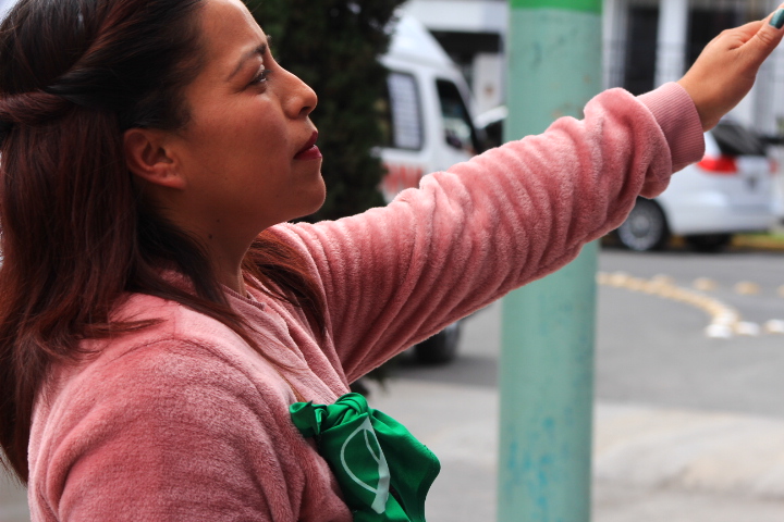 Bertha Miranda Rodríguez, coordinadora estatal de la Red por los Derechos Sexuales y Reproductivos Hidalgo. (Melisa Agüero)