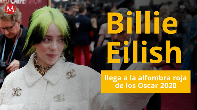Billie Eilish llega a la alfombra roja de los Oscar 2020 luciendo un traje Chanel