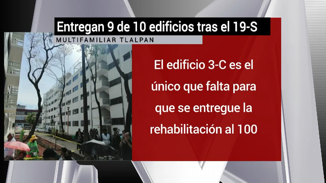 Entregan 9 de 10 edificios de multifamiliar Tlalpan tras el 19-S