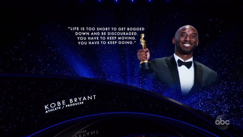 Kobe Bryant recibió un homenaje en los Oscar 2020 (Especial)