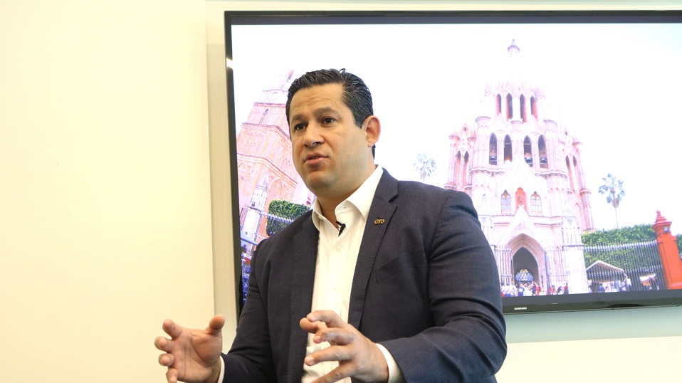 Diego Sinhue en San Miguel de Allende. Foto: Dany Béjar