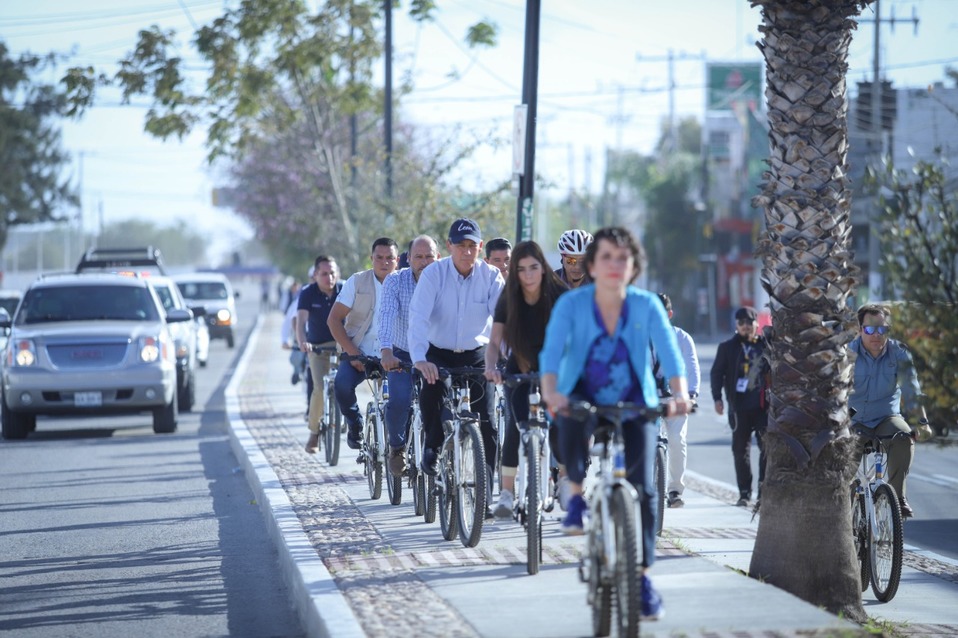 Ciclovías en León. Foto: Especial