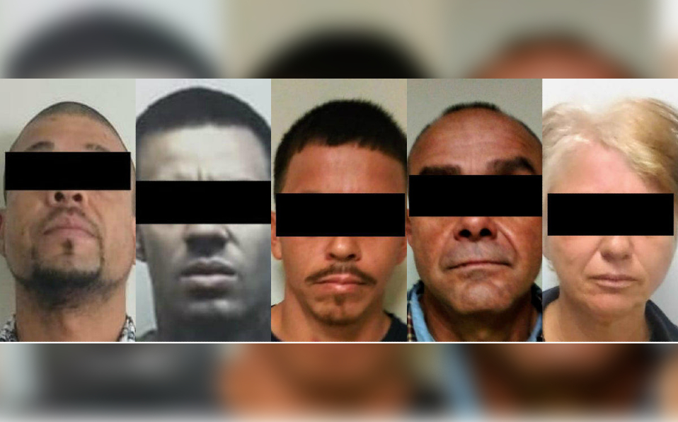 Los detenidos son identificados como Francisco; Víctor; José; Román y Estefanía.  (Especial)