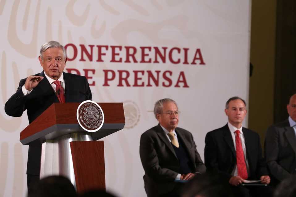 El presidente Andrés Manuel López Obrador en conferencia matutina. (Octavio Hoyos)