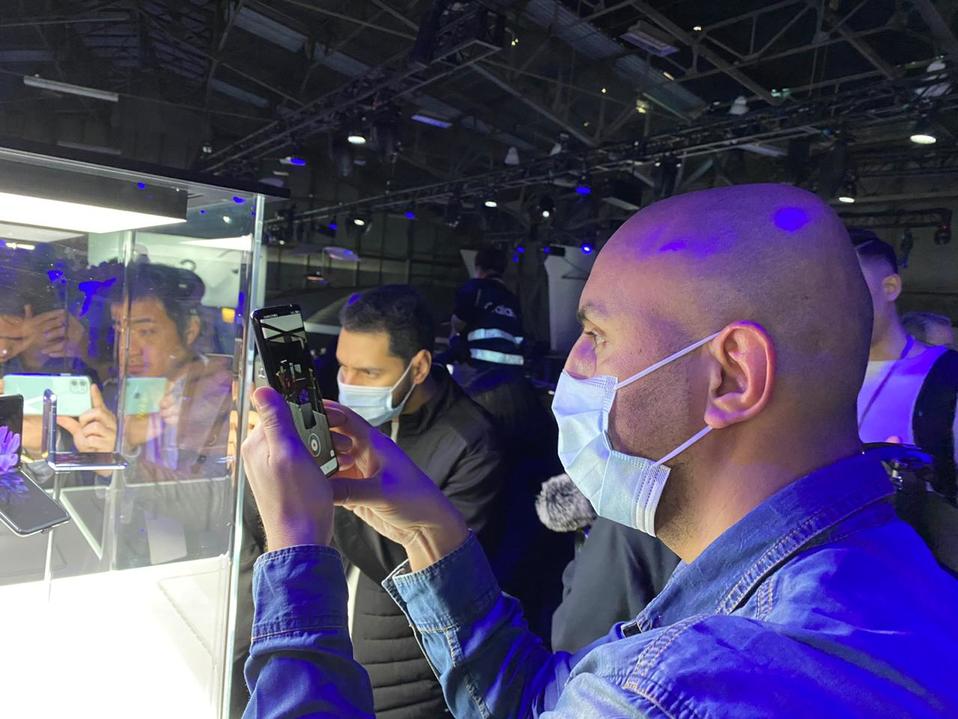Samsung  tomó medidas precautorias en su evento por el lanzamiento del Galaxy Unpacked (Fernando Santillanes).