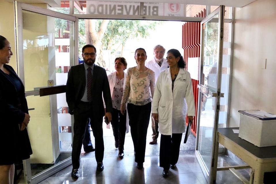Sheinbaum visitó el Hospital Pediátrico Tacubaya. (Especial)