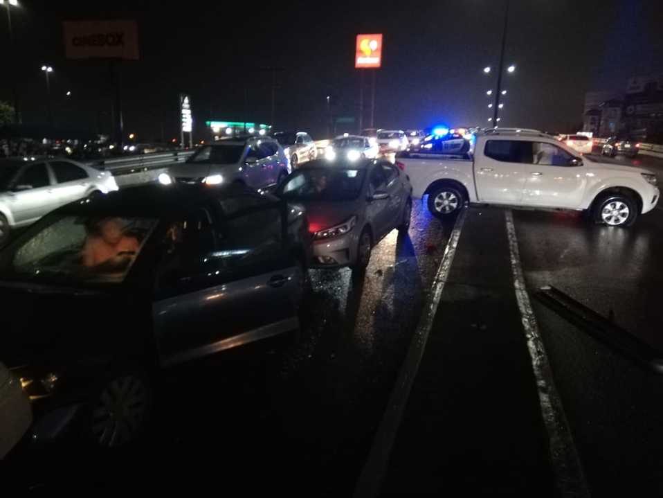 Chocan 7 vehículos en Avenida de Tampico (Foto/Sergio Sánchez)