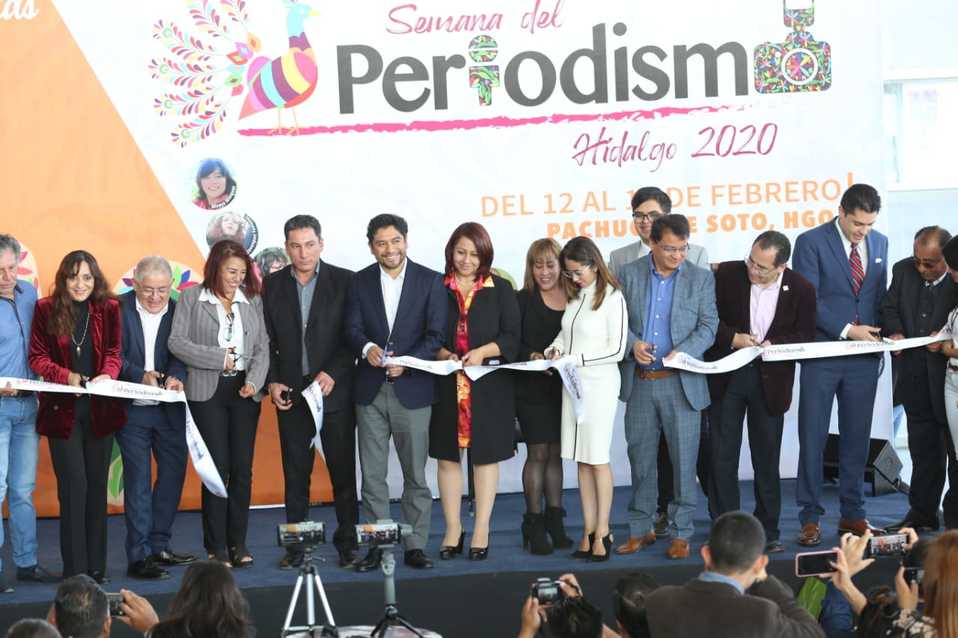Inauguración de la Tercera Semana del Periodismo Hidalgo 2020. (Jorge Sánchez)