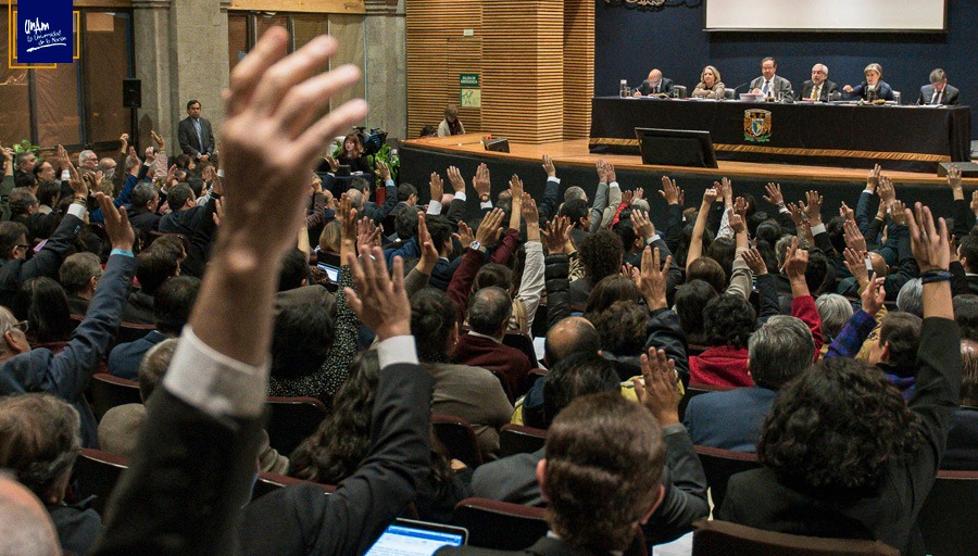Sesión del Consejo Universitario de la UNAM. (Especial)