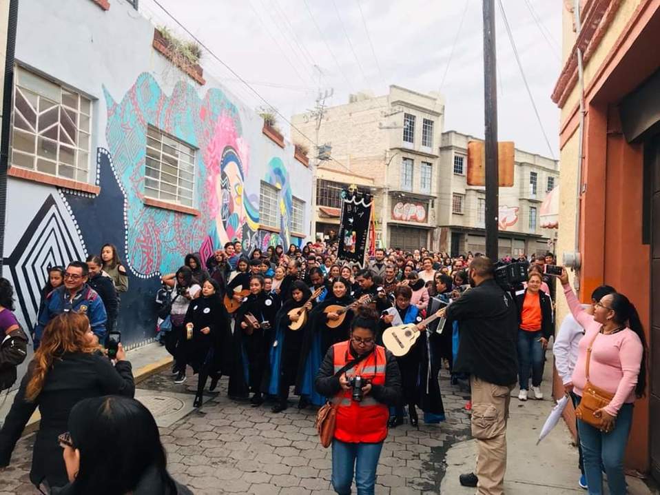 Callejoneada en Pachuca. (Cortesía)