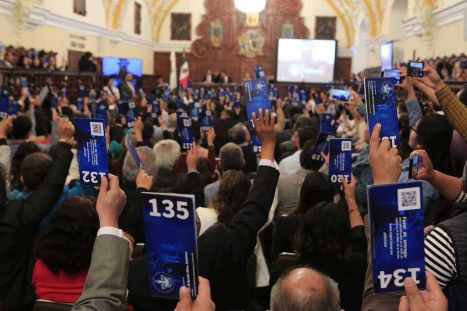 El Consejo Universitario de la BUAP aprobó el otorgamiento del Doctorado Honoris Causa a Eduardo Ferrer Mac-Gregor Poisot. (Andrés Lobato)