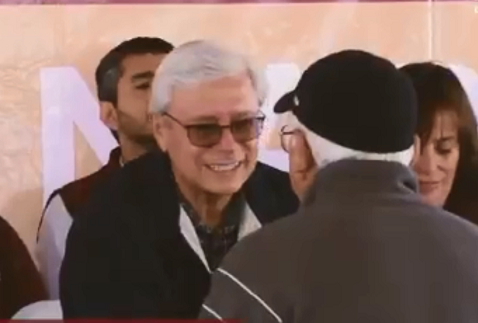 El gobernador encabezó las jornadas por la paz.