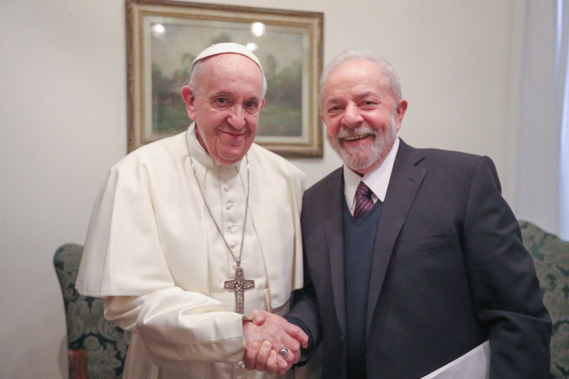 La reunión duró cerca de una hora y no será divulgado un comunicado oficial. (Tomada de @LulaOficial)