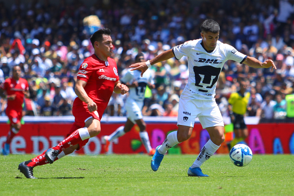 Toluca y Pumas durante su partido en el Apertura 2019 (Imago7)