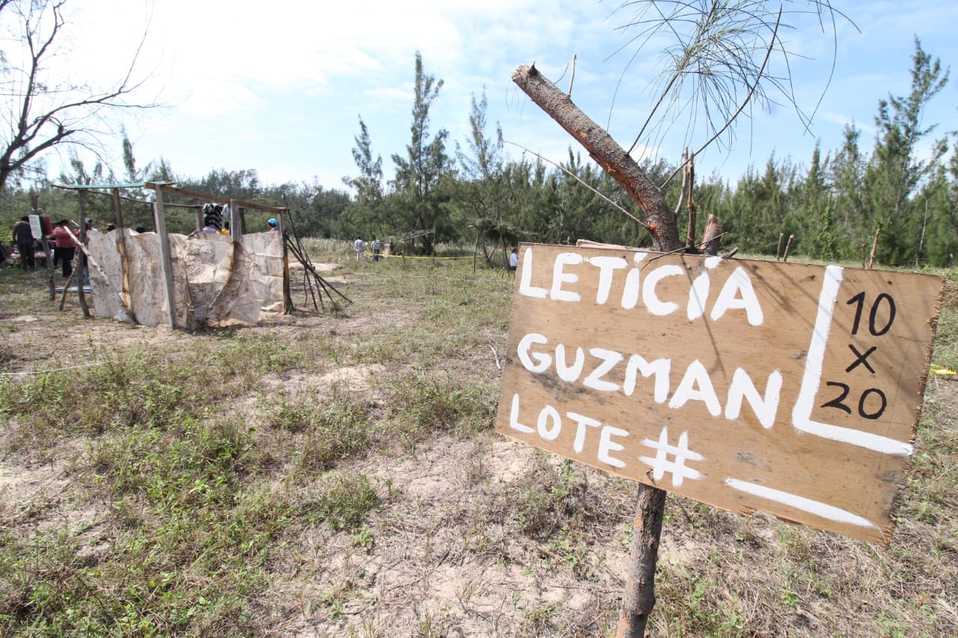 Apartaron lotes en invasión en Ciudad Madero.