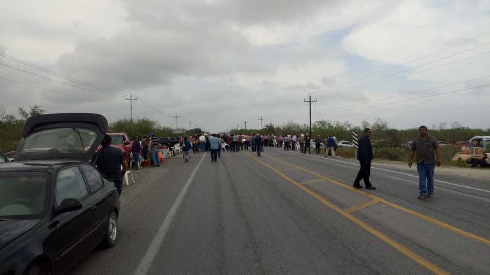 Bloqueos en San Fernando (Foto/Informate Tamaulipas)