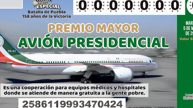 Casi listo el boletaje para el avión presidencial: AMLO