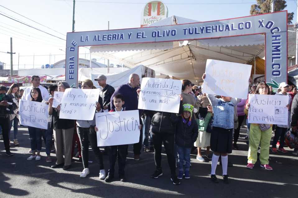 Los familiares y amigos exigieron justicia por el asesinato de Fátima. (Avelina Martínez)