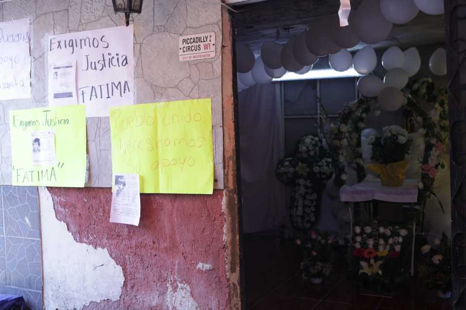 Familiares y amigos preparan funeral de Fátima (Avenlina Martínez)