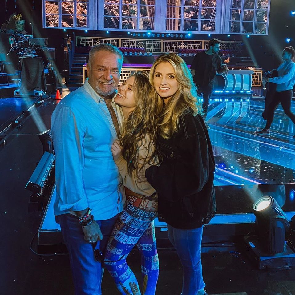 José Alberto Castro y Angélica Rivera en el ensayo de 'Mira Quién Baila'. (Instagram)