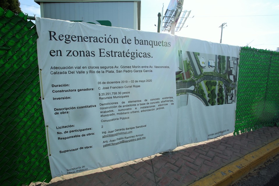 Las obras iniciaron el pasado 5 de diciembre y se tiene proyectado concluirlas el 2 de mayo de este año. RAÚL PALACIOS
