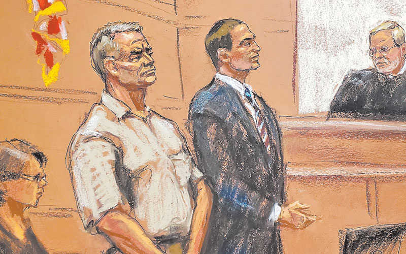 Recreación del juicio contra el mexicano en una Corte estadunidense. (Especial)