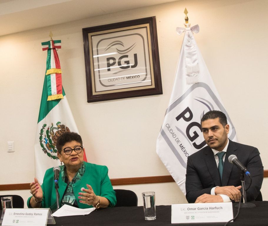 Ernestina Godoy, titular de la FGJ, y Omar García Harfuch, titular de la SSC. (Cuartoscuro | Archivo)