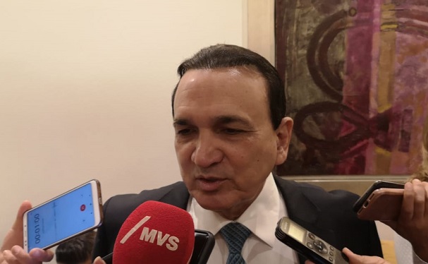 José Manuel López Campos, titular de Concanaco-Servytur, quien participó en la presentación del Calendario anual de misiones comerciales y ferias inte