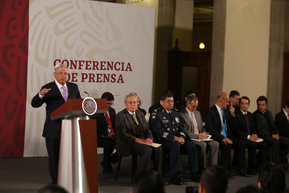 El presidente Andrés Manuel López Obrador en conferencia matutina. (Jorge Carballo)