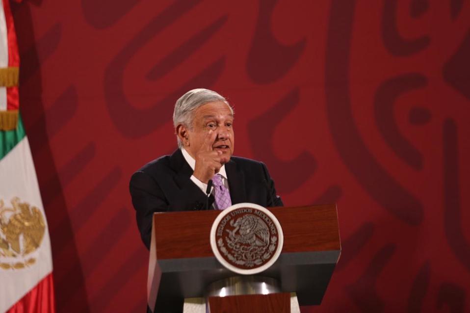 El presidente Andrés Manuel López Obrador en conferencia matutina. (Jorge Carballo)
