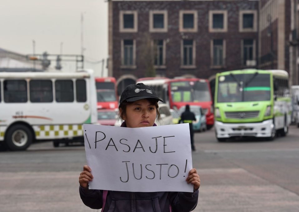 Protesta de transportistas en CdMx. (Cuartoscuro | Archivo)